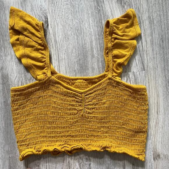 Wild Fable Sunburnt yellow crop top - Picture 5 of 7